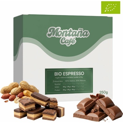 Café Montaña Bio espresso bio káva zrnková 250 g