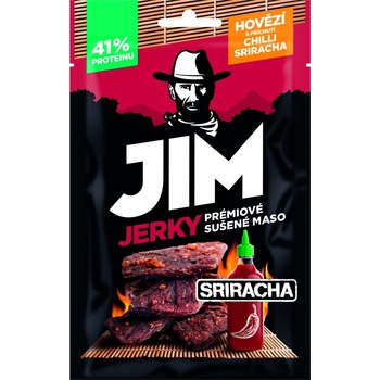 JIM JERKY hovädzie s príchuťou Chilli Sriracha 23 g