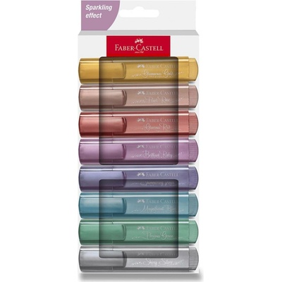 Faber Castell Textliner 46 Metallic 8 barev