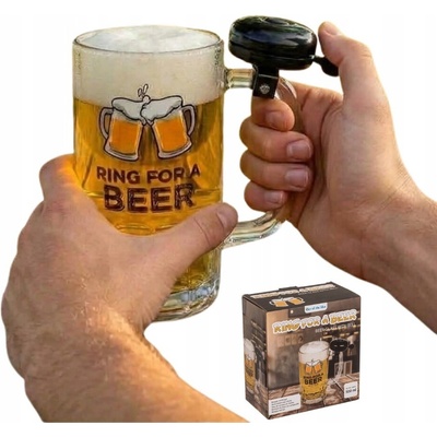 GiftyCity Sklenice na pivo se zvonkem 500 ml