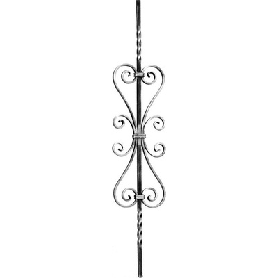 Kovaný prvek panel, 180 × 900 mm, 1 ks 49/3 PANEL CT.12X12MM