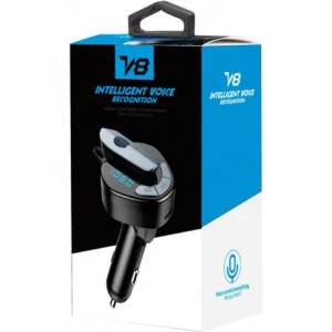  V8 BT/FM Wireless трансмитер с hands-free слушалка, 2 x USB