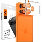 Spigen Протектор за Камерата на iPhone 17 Pro, Spigen EZ Fit Optik Pro XL Glas. tR, Оранжев (AGL10645)