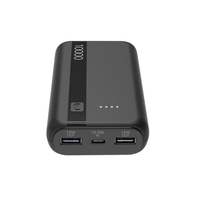 Cellularline Външна батерия Cellularline Power Bank 10000 mAh (PBENTRY10000K)