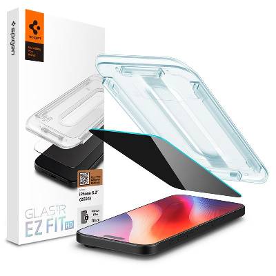 Glass tR EZ Fit HD Privacy Tempered Glass - стъклено защитно покритие с определен ъгъл на виждане за дисплея за iPhone 16 Pro