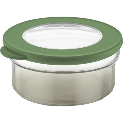 Lux Plastic Sklenená dóza okrúhla 415 ml