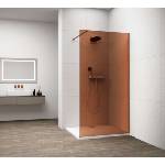 POLYSAN Esca - Душ стена Walk-In 100x210 см, Antidrop, стъкло Marron/матова мед ES1510-09 (ES1510-09)