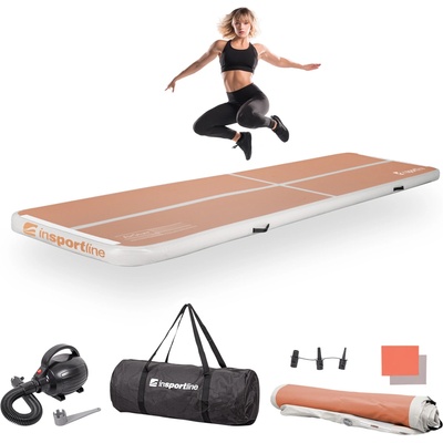 inSPORTline Тренировъчна постелка и помпа inSPORTline Airstunt 400x100 см (29538+23354)