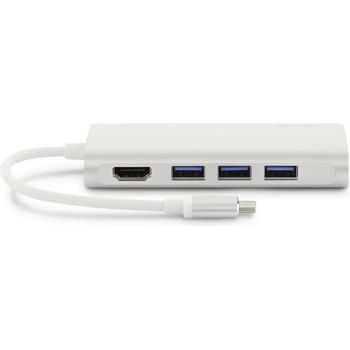 LMP USB-C Video Hub 5 Port: HDMI, 3x USB 3.0, USB-C port Silver (bm2993)