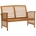 vidaXL Градинска пейка, 119 cм, акация масив (310259)