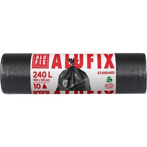 Alufix Торби за отпадъци, 240 л, 10 бр. , 100x125 см, 40 , ALUFIX, черни MS240ROLUNINEW (7047)