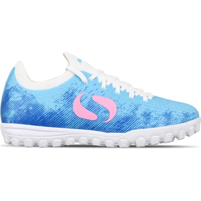 Sondico Детски футболни стоножки Sondico Blaze Childrens Astro Turf Trainers - Blue/Pink/White