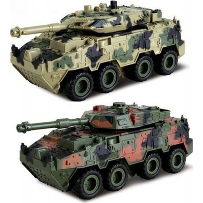 HM Studio Tank 4WD světlo a zvuk 1:28 tmavě maskáčový