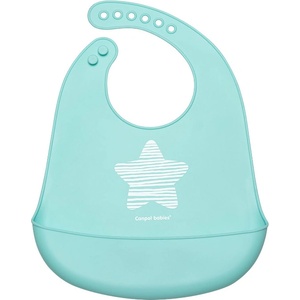 Canpol babies Силиконов лигавник с джоб Canpol - Pastel, Син (74/024_blu)