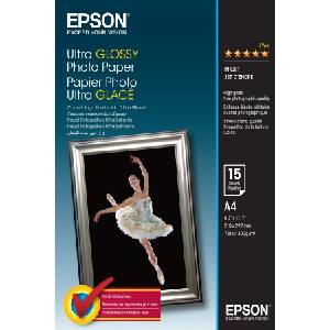 Epson Ултра гланцова фотохартия Epson (A4, 15 листа, 300g)