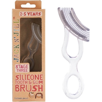 Jack N´Jill dětský silikonový kartáček na zuby a dásně