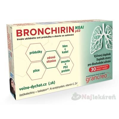 BRONCHIRIN pre zdravé priedušky bez hlienov, 30tbl