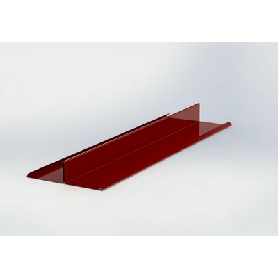 Rozdělovací lišta r.š.333mm pozink Lakovaný RAL 3011 červenohnědá s folií dl.2m