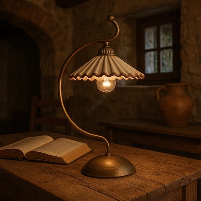 Onli - Настолна лампа ROSINA 1xE14/6W/230V бронзов (OL0469)