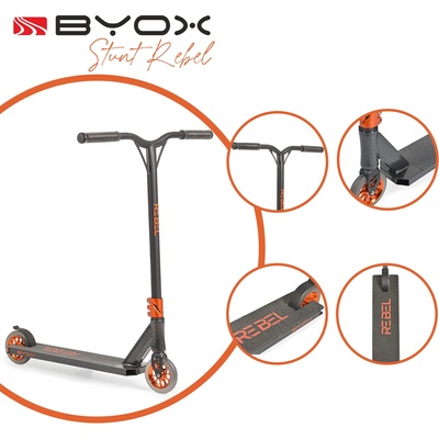 Moni Тротинетка Stunt Rebel карбон (3800146227142)