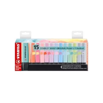 Image 1 of STABILO Текст маркер Boss Original Pastel Deskset 15 цвята