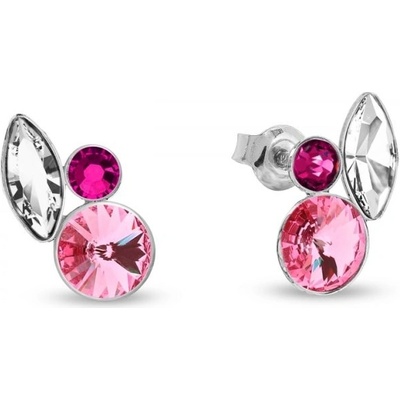 Spark růžové se Swarovski Elements Artesia K2201MIX1CR Rose