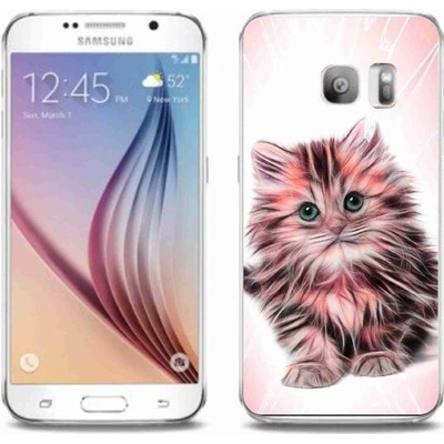Pouzdro mmCase Gelové Samsung Galaxy S6 Edge - roztomilé kotě