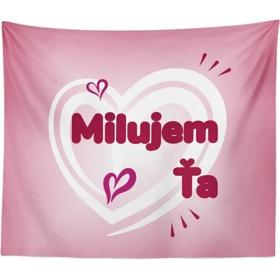 Sablio deka Miluji tě srdce 150x120