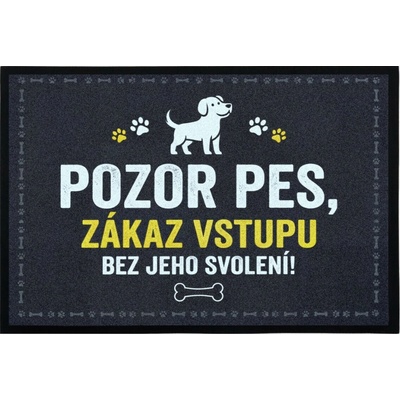 Mercury Flooring Rohožka so psím povolením šedá 40x60 cm