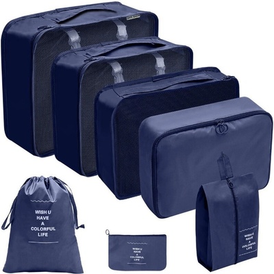 Livefy cestovný set organizérov LuxePack 7 ks modrý