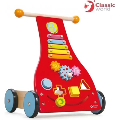 Classic World Дървена проходилка Уолкър за бебета - Classic World
