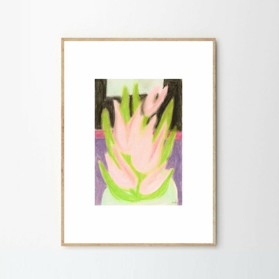 Moikka Plagát Tulips 11 by Nina Flagstad Kvorning 40x50