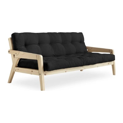 Sofa GRAB by Karup 100*200 cm natural + futon dark grey 734