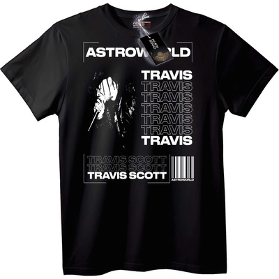 NOONEBRAND Тениска Travis Scott Astroworld - L, Black