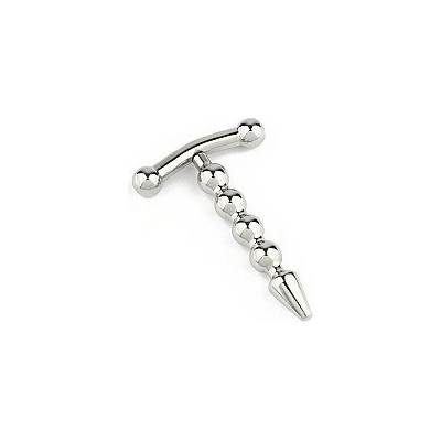 Mr. Steel Rod Ecstasy Beaded Penis Plug, korálková zástrčka do penisu