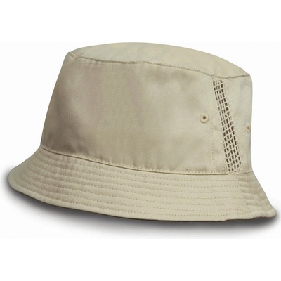 Result Headwear Sportovní klobouk se síťovými vsadkami naturální