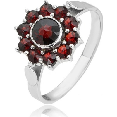 Český Granát Jan Kos Jewellery Stříbrný prsten 12001945009.56