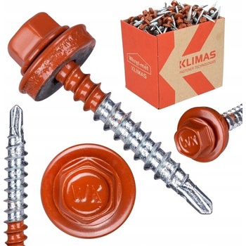 Strešné farmárske vruty 4,8X35 mm - RAL 8004