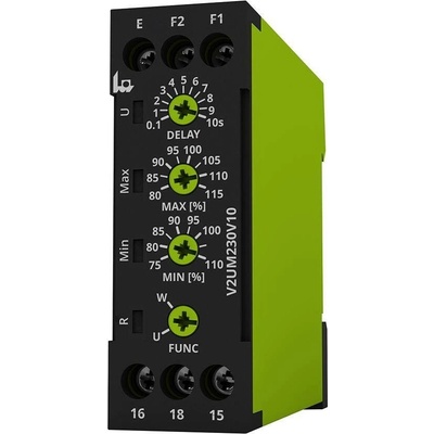 TELE Haase TELEHAASE relé hlídací V2UM230V10 1F AC/DC napětí multifunkční 1P