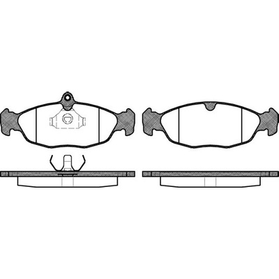 Sada brzdových platničiek kotúčovej brzdy REMSA 0393.00
