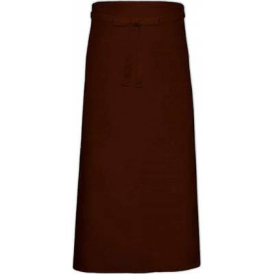 Link Kitchen Wear Francouzská keprová zástěra XXL 100 x 140 cm Hnědá, 100 x 140 cm X1140