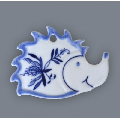 Cibulák ježko magnetka 6 x 8 cm cibulový porcelán originálny cibulák Dubí