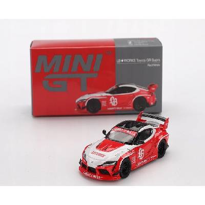 Mini GTToyota GR Supra LB Works 2025 LHD červená bílá MGT01103L 1:64