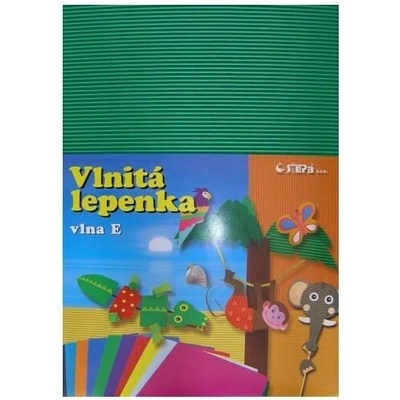 Lepenka E-Welle 260g 34,5 x 24,5cm rovná-zelená 10 listů – Zbozi.Blesk.cz