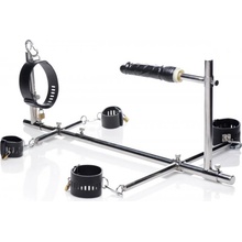 Master Series Imprisoned Metal Stockade with Dildo