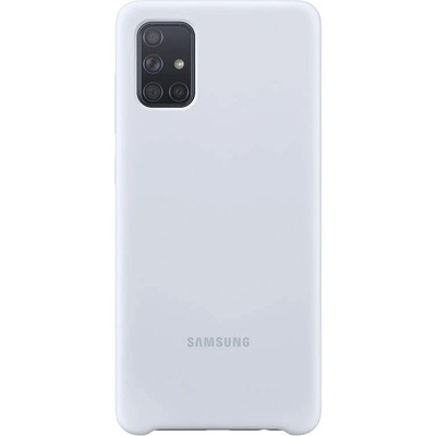 Samsung Silicone Cover EF-PA715TSEGEU - оригинален силиконов кейс за Samsung Galaxy A71 (бял)