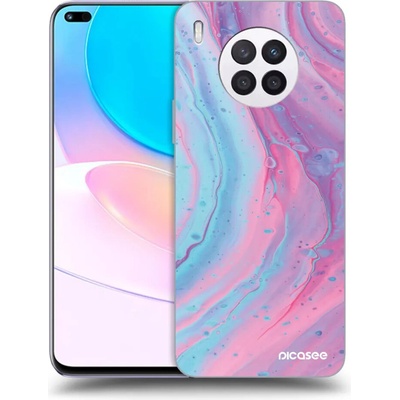 Púzdro Picasee silikónové Huawei Nova 8i - Pink liquid čiré