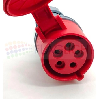 Трифазен Индустриален Контакт cee , Подвижен ► ЕВРО букса 3p+n+e, 16А, ip44 (dl-16А)