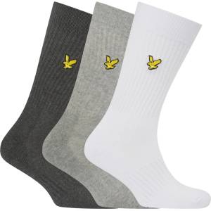 Lyle and Scott Чорапи Lyle and Scott 3 Pack of Plain Socks - Grey