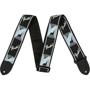Fender 2'' Monogrammed Black/Light Grey/Blue Колан за китара (0990681502)